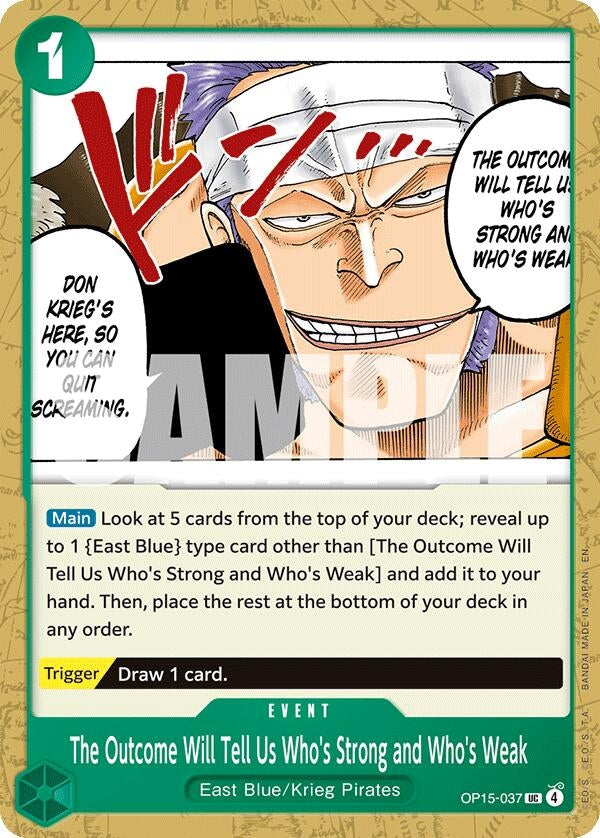 Image for The Outcome Will Tell Us Who's Strong and Who's Weak [OP15-037] - One Piece Card Game