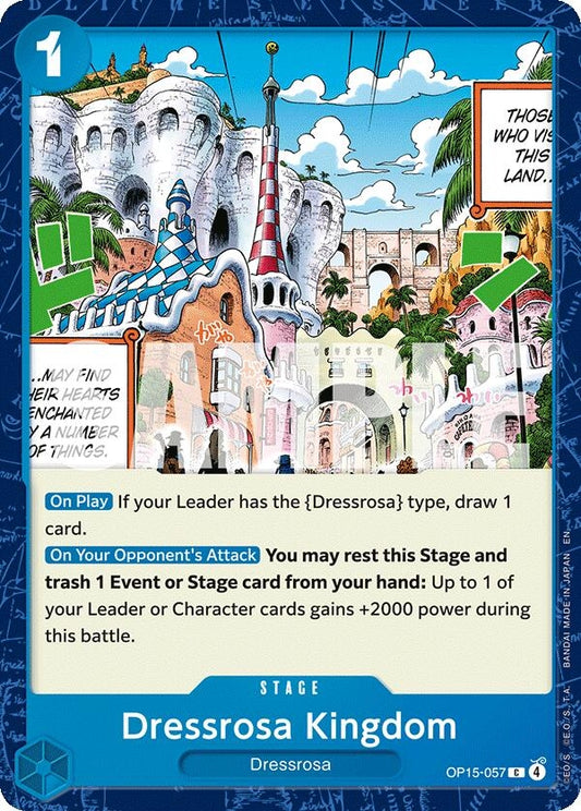 Image for Dressrosa Kingdom [OP15-057] - One Piece Card Game