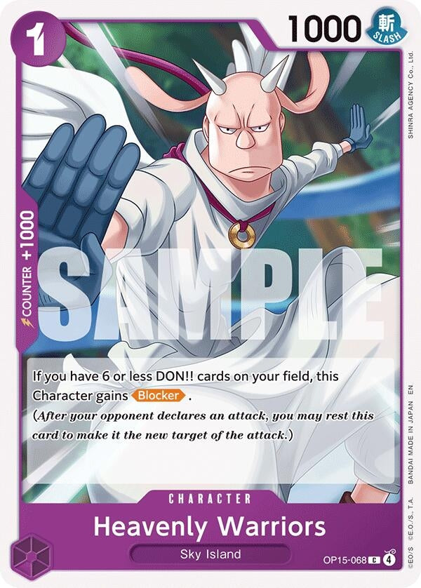 Image for Heavenly Warriors [OP15-068] - One Piece Card Game