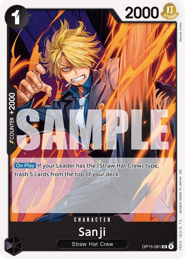Image for Sanji (OP15-081) [OP15-081] - One Piece Card Game