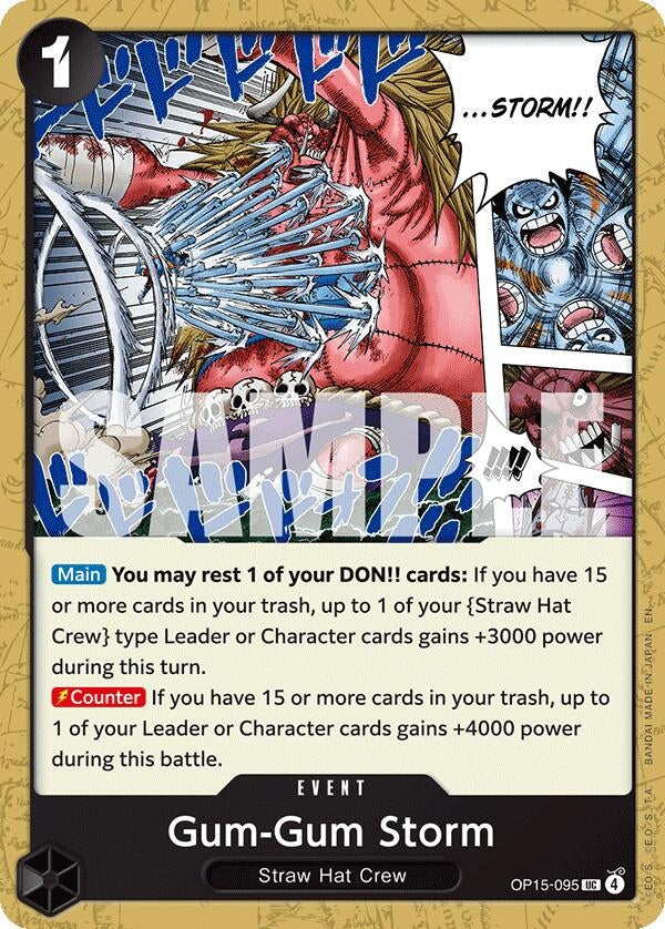 Image for Gum-Gum Storm [OP15-095] - One Piece Card Game