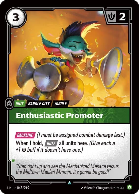 Image for Enthusiastic Promoter [043/219] - Riftbound: League of Legends Trading Card Game
