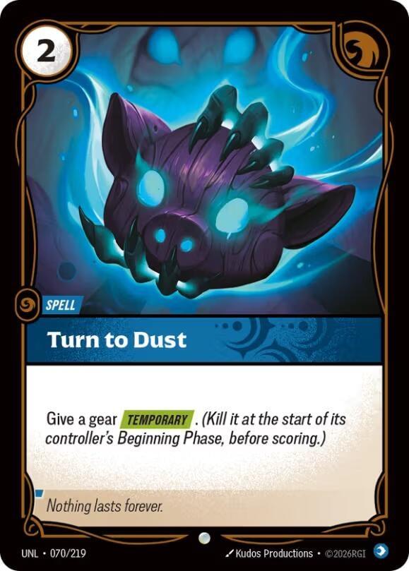 Image for Turn to Dust [070/219] - Riftbound: League of Legends Trading Card Game