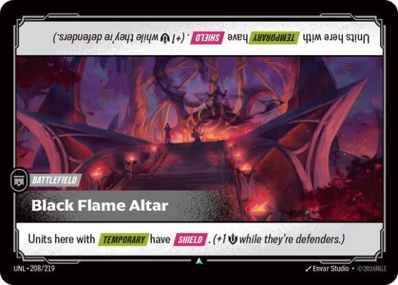 Image for Black Flame Altar [208/219] - Riftbound: League of Legends Trading Card Game