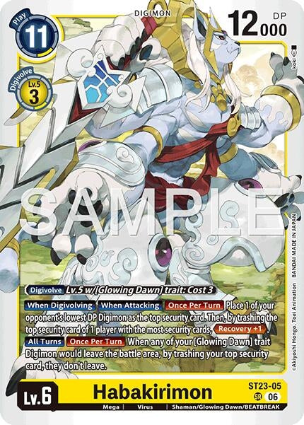Image for Habakirimon [ST23-05 SR] - Digimon Card Game