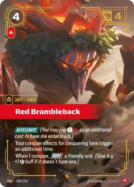 Image for Red Brambleback [029/219] - Riftbound: League of Legends Trading Card Game