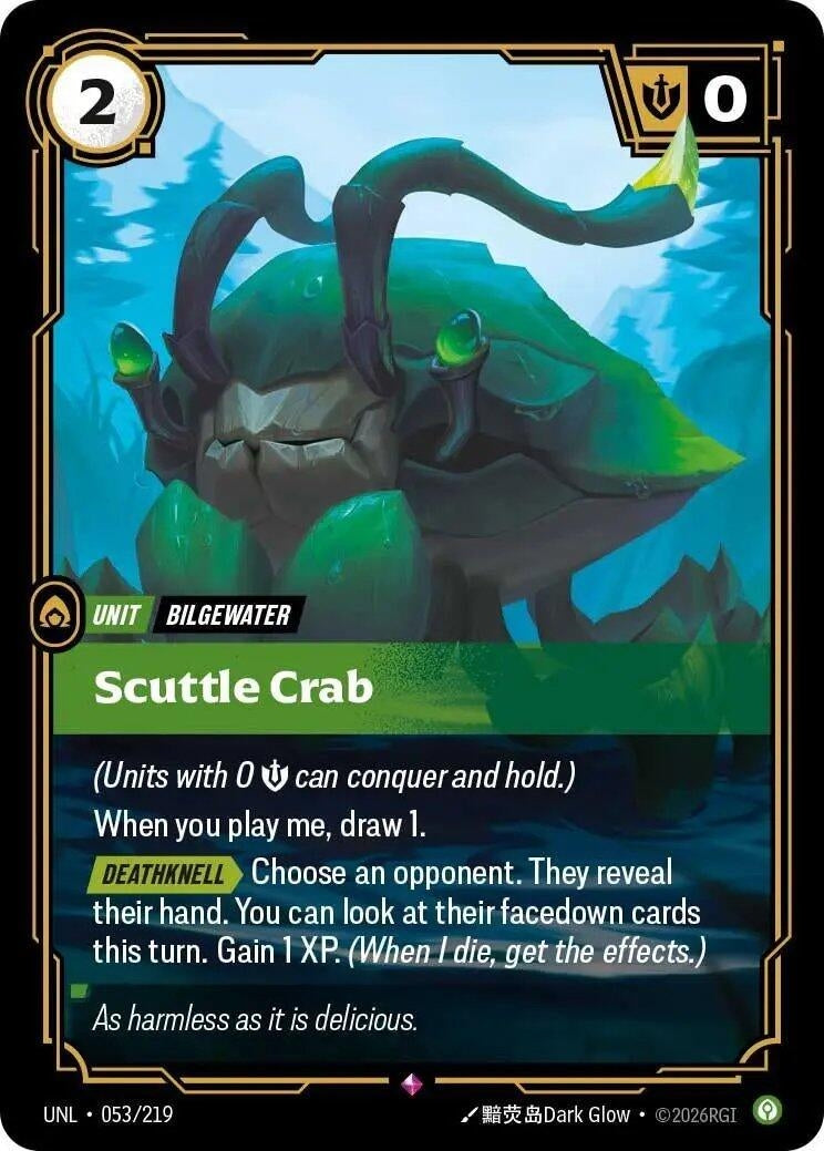 Image for Scuttle Crab [053/219] - Riftbound: League of Legends Trading Card Game