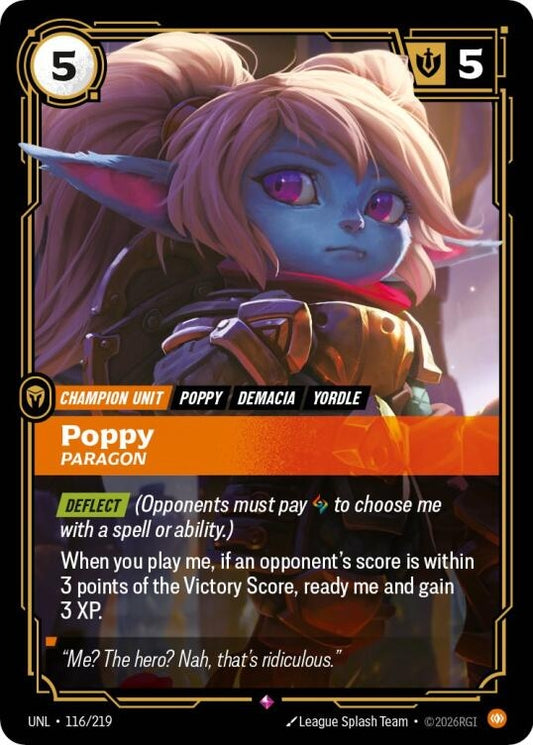 Image for Poppy - Paragon [116/219] - Riftbound: League of Legends Trading Card Game