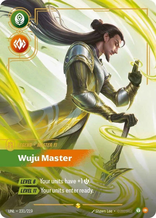 Image for Master Yi - Wuju Master (Overnumbered) [231/219] - Riftbound: League of Legends Trading Card Game