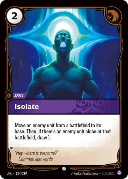 Image for Isolate [124/219] - Riftbound: League of Legends Trading Card Game