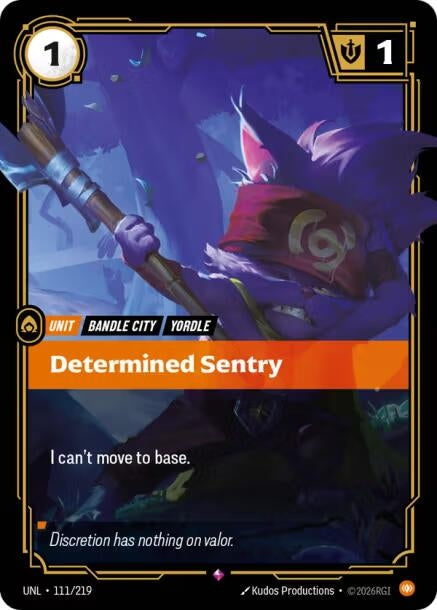 Image for Determined Sentry [111/219] - Riftbound: League of Legends Trading Card Game