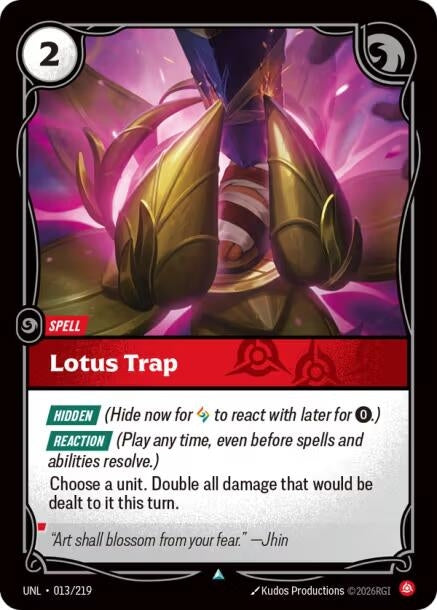 Image for Lotus Trap [013/219] - Riftbound: League of Legends Trading Card Game