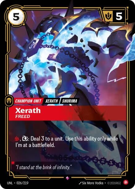 Image for Xerath - Freed [026/219] - Riftbound: League of Legends Trading Card Game