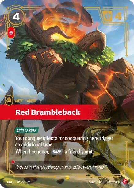 Image for Red Brambleback (Alternate Art) [029a/219] - Riftbound: League of Legends Trading Card Game