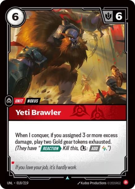 Image for Yeti Brawler [018/219] - Riftbound: League of Legends Trading Card Game