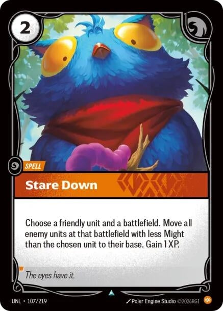 Image for Stare Down [107/219] - Riftbound: League of Legends Trading Card Game