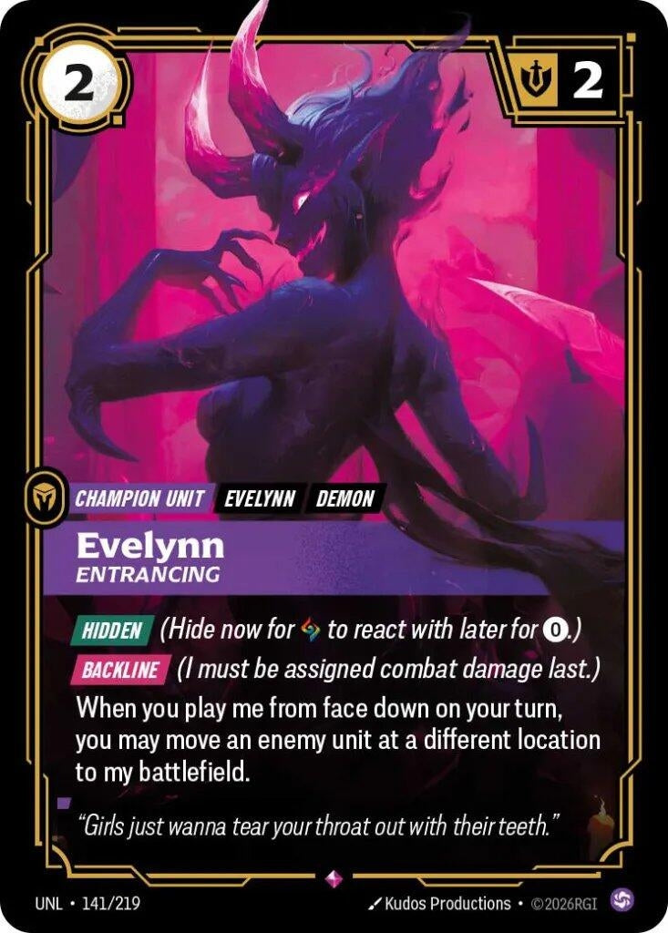 Image for Evelynn - Entrancing [141/219] - Riftbound: League of Legends Trading Card Game