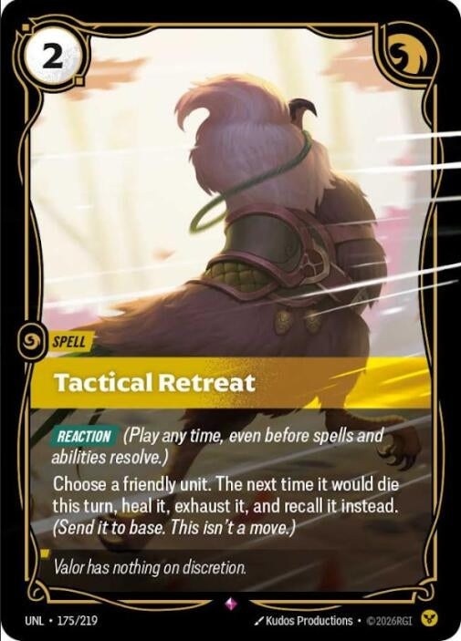 Image for Tactical Retreat [175/219] - Riftbound: League of Legends Trading Card Game