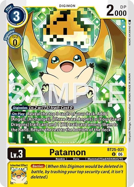 Image for Patamon [BT25-031 U] - Digimon Card Game