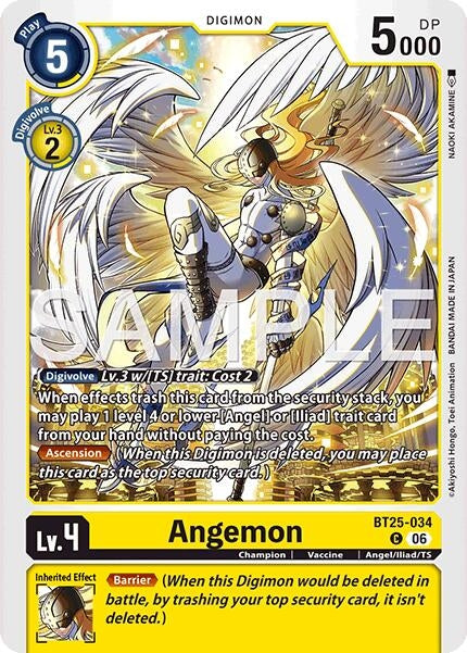 Image for Angemon [BT25-034 C] - Digimon Card Game