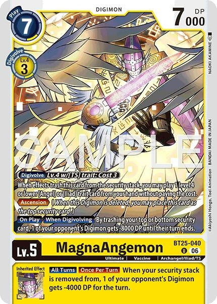 Image for MagnaAngemon [BT25-040 U] - Digimon Card Game