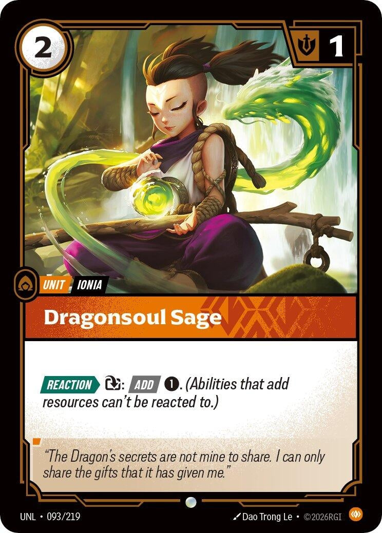 Image for Dragonsoul Sage [093/219] - Riftbound: League of Legends Trading Card Game