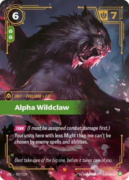 Image for Alpha Wildclaw [057/219] - Riftbound: League of Legends Trading Card Game