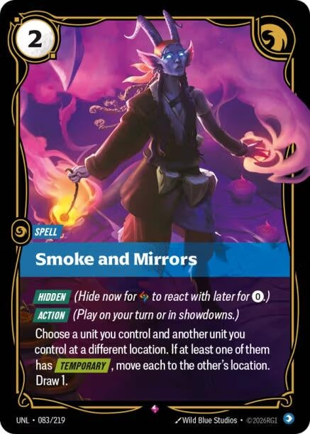 Image for Smoke and Mirrors [083/219] - Riftbound: League of Legends Trading Card Game