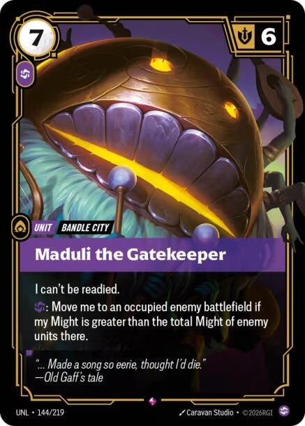 Image for Maduli the Gatekeeper [144/219] - Riftbound: League of Legends Trading Card Game
