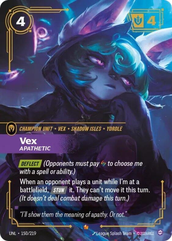 Image for Vex - Apathetic [150/219] - Riftbound: League of Legends Trading Card Game