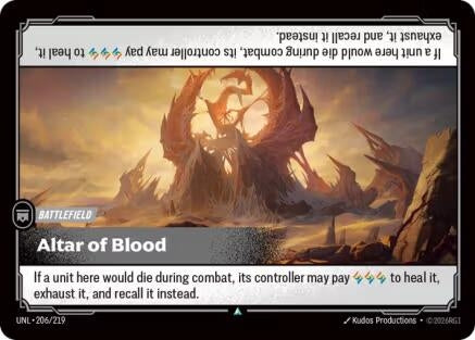 Image for Altar of Blood [206/219] - Riftbound: League of Legends Trading Card Game