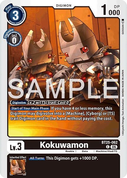 Image for Kokuwamon [BT25-062 C] - Digimon Card Game