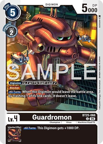 Image for Guardromon [BT25-066 C] - Digimon Card Game