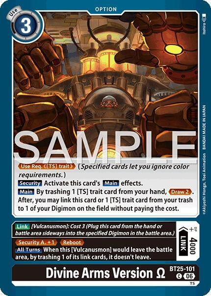 Image for Divine Arms Version [BT25-101 C] - Digimon Card Game
