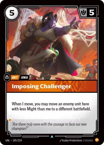 Image for Imposing Challenger [105/219] - Riftbound: League of Legends Trading Card Game