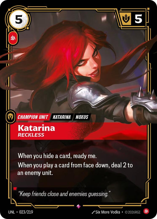 Image for Katarina - Reckless [023/219] - Riftbound: League of Legends Trading Card Game