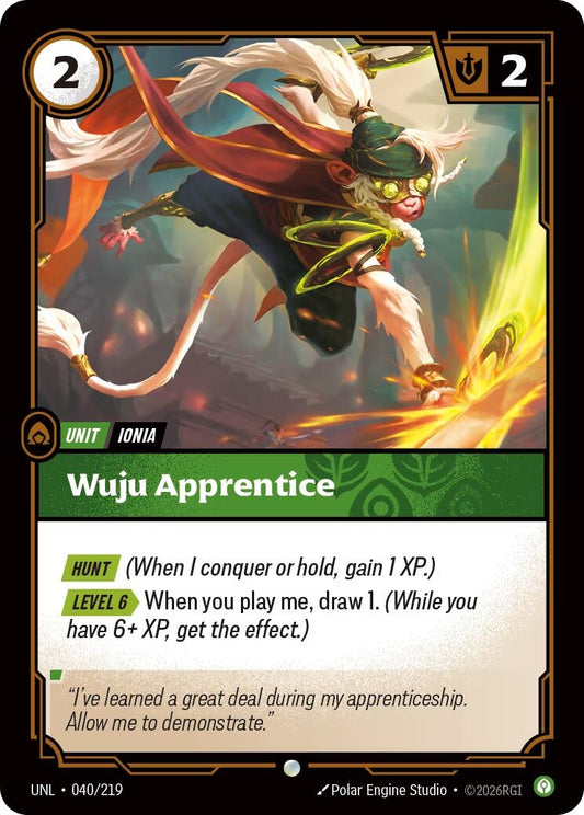 Image for Wuju Apprentice [040/219] - Riftbound: League of Legends Trading Card Game
