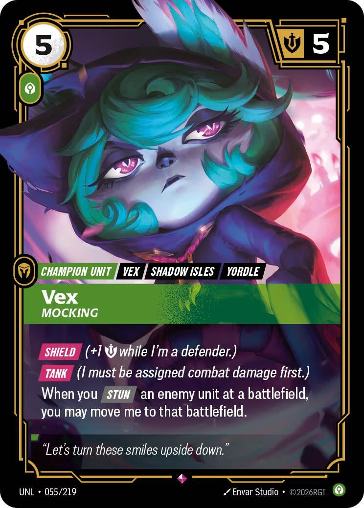 Image for Vex - Mocking [055/219] - Riftbound: League of Legends Trading Card Game