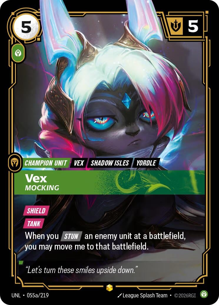Image for Vex - Mocking (Alternate Art) [055a/219] - Riftbound: League of Legends Trading Card Game