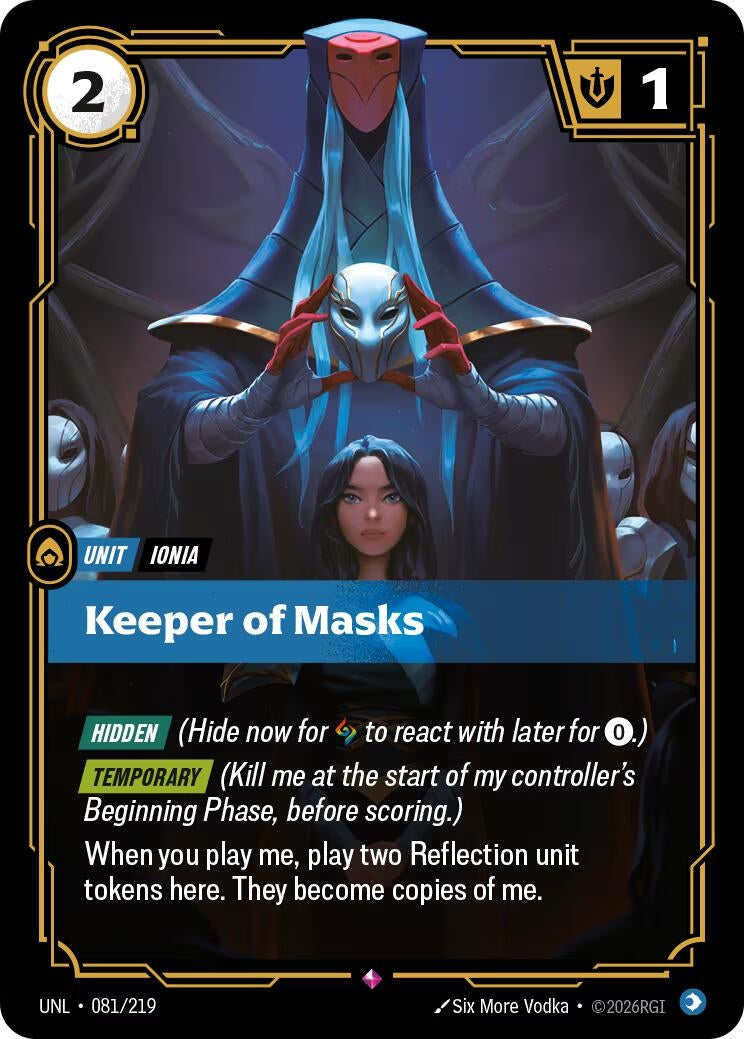 Image for Keeper of Masks [081/219] - Riftbound: League of Legends Trading Card Game