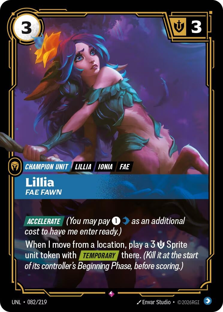 Image for Lillia - Fae Fawn [082/219] - Riftbound: League of Legends Trading Card Game