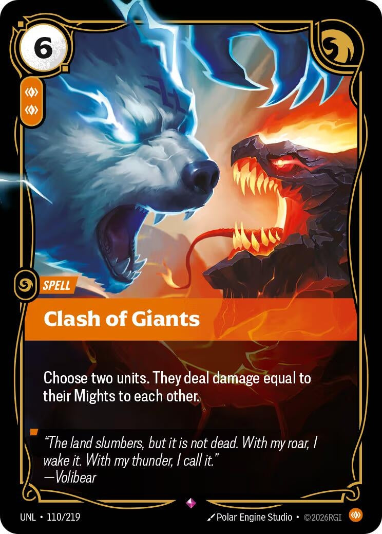 Image for Clash of Giants [110/219] - Riftbound: League of Legends Trading Card Game