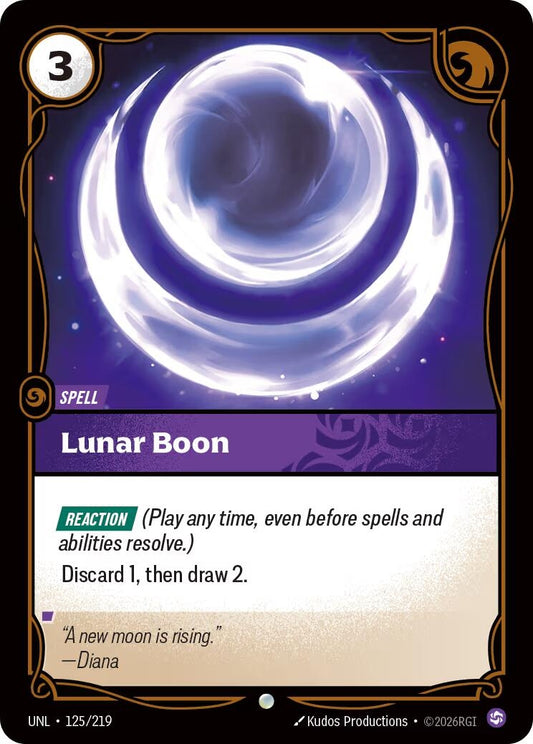Image for Lunar Boon [125/219] - Riftbound: League of Legends Trading Card Game