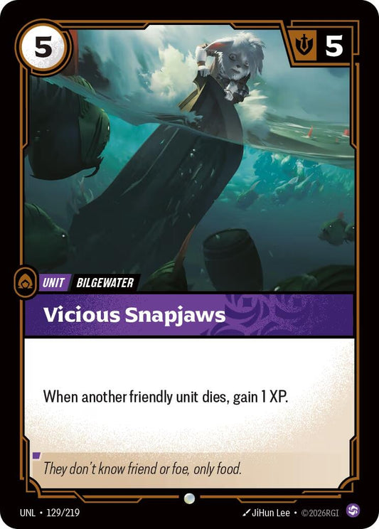Image for Vicious Snapjaws [129/219] - Riftbound: League of Legends Trading Card Game
