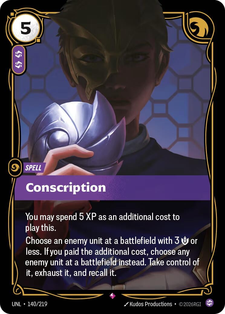 Image for Conscription [140/219] - Riftbound: League of Legends Trading Card Game