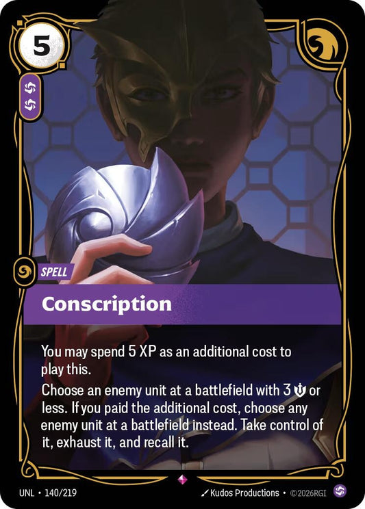Image for Conscription [140/219] - Riftbound: League of Legends Trading Card Game