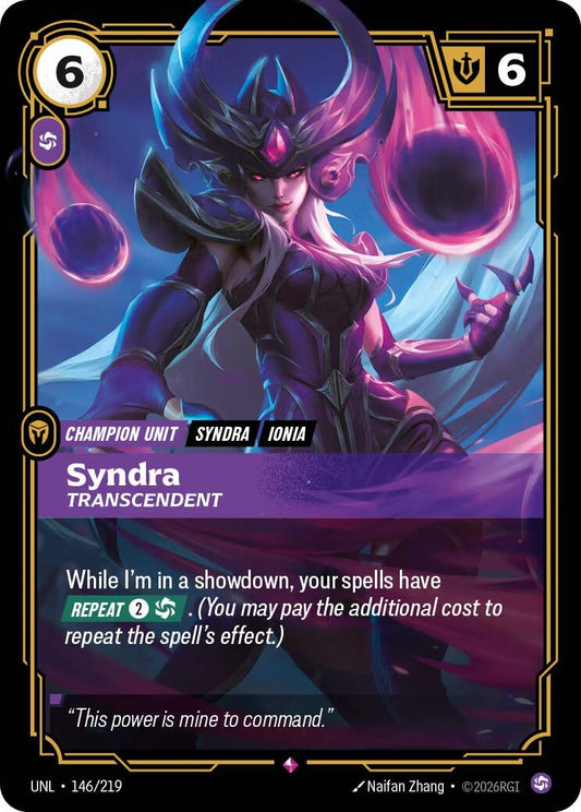 Image for Syndra - Transcendent [146/219] - Riftbound: League of Legends Trading Card Game