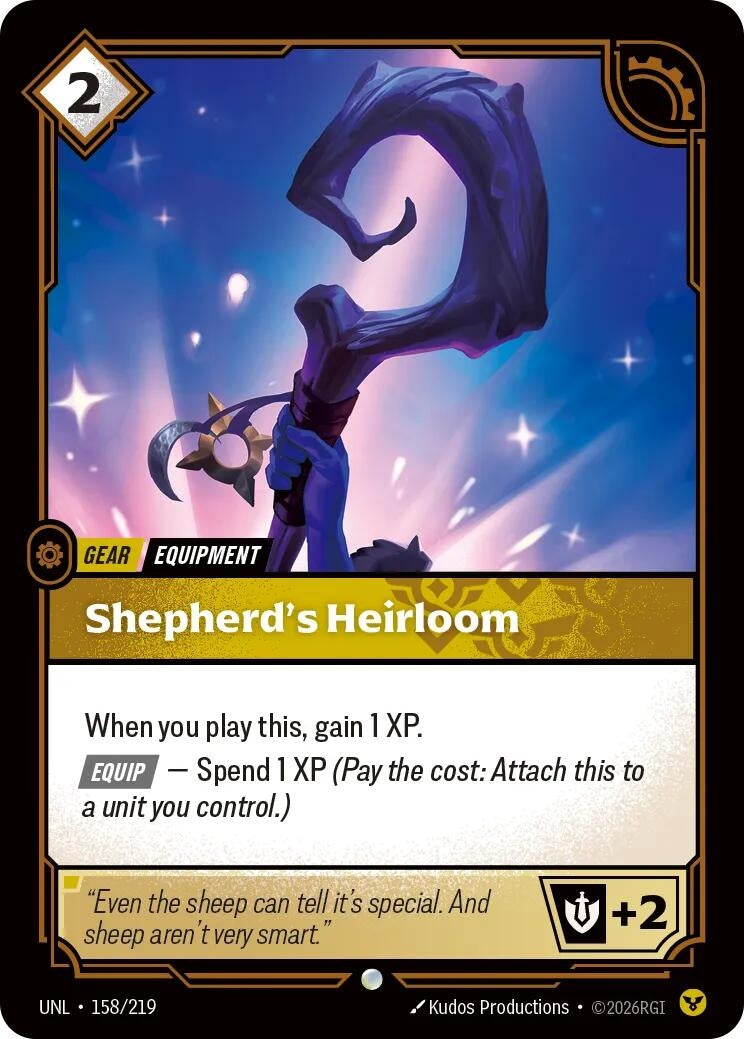 Image for Shepherd's Heirloom [158/219] - Riftbound: League of Legends Trading Card Game