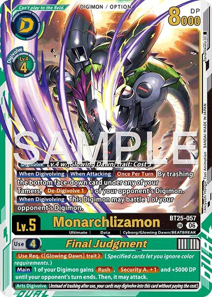 Image for Monarchlizamon // Final Judgement [BT25-057 UR] - Digimon Card Game
