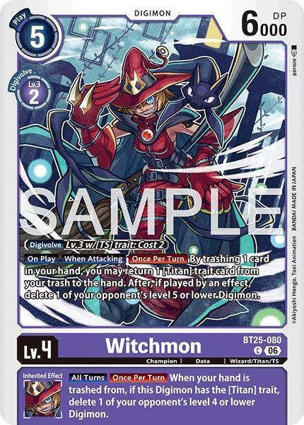 Image for Witchmon [BT25-080 C] - Digimon Card Game